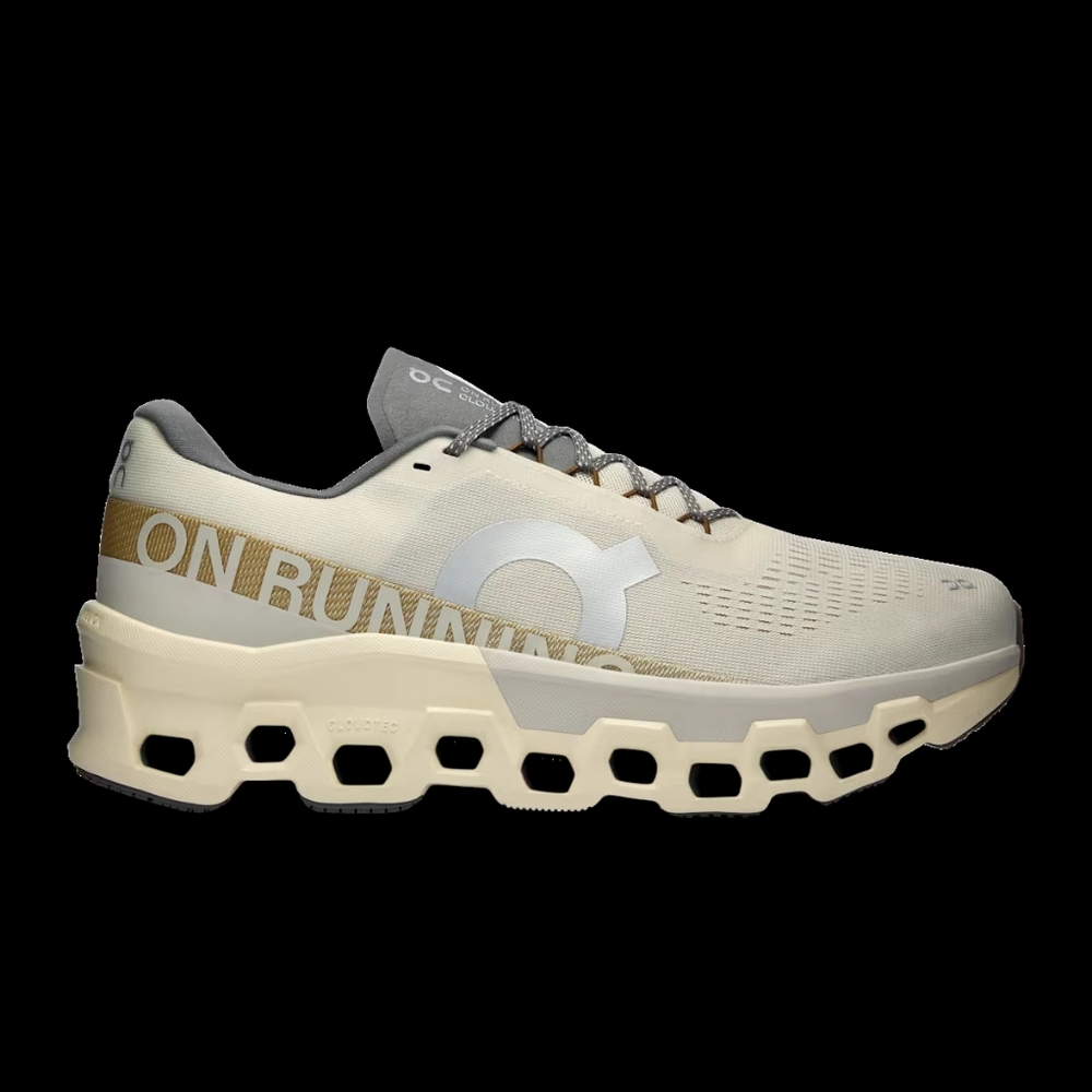 On Cloud Cloudmonster 2 Beige Road Running Sneakers Shoes Mens US 13 EU 48